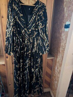 giffniseti black sequin dress giffniseti.com